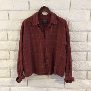 Cropped Oversized Flannel